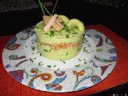 Pastel de aguacate con bonito 